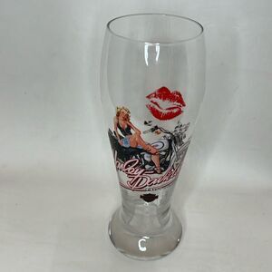 Harley Davidson Motorcycles 24 Ounce Glass Red Lips Beer Warer Drinking
